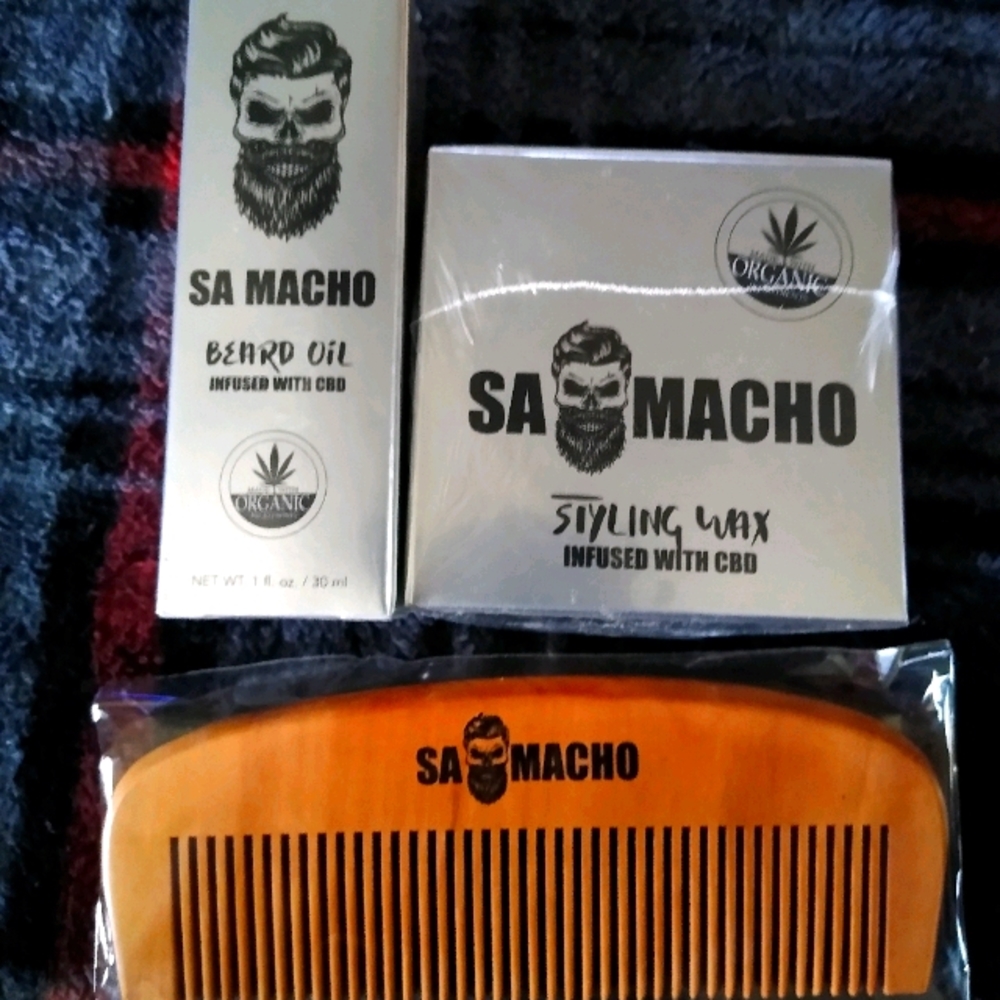 Sa Macho Organic beard oil and wax